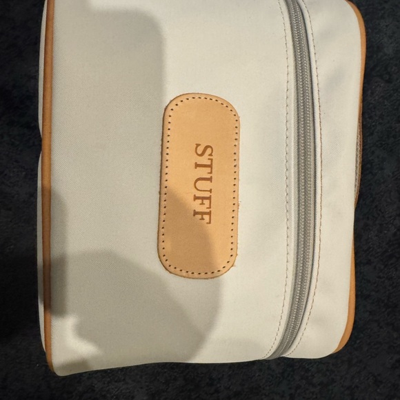 Make up tote - Coated canvas with Natural Leather trim - Picture 2 of 5